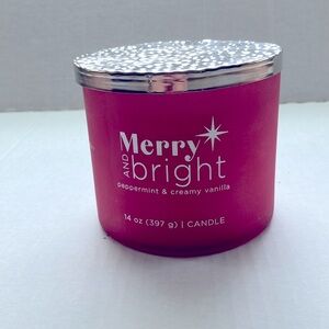 3 wick Merry and Bright candle